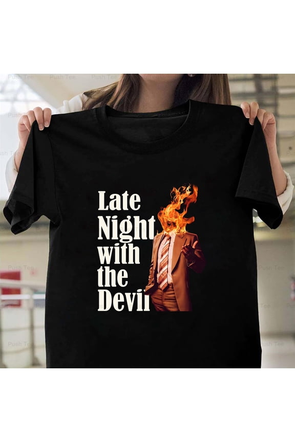 Late Night Movie With The Devil 2024 Horror Film Fan Gift New Unisex T-Shirt , up to 5XL