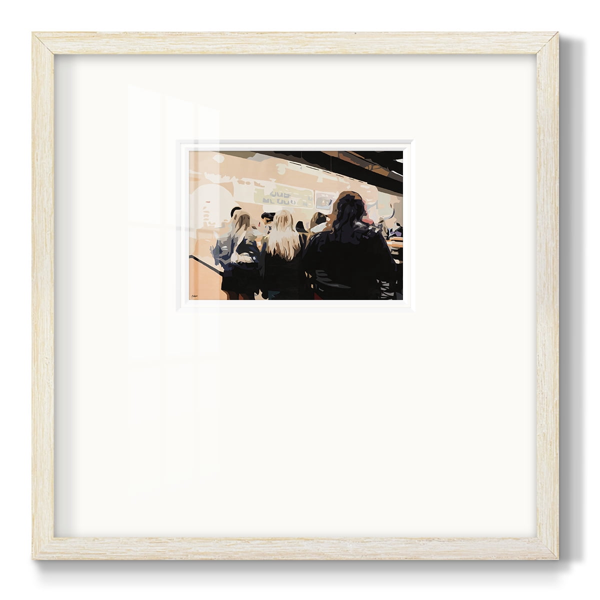 Late Night QueuePremium Framed Print