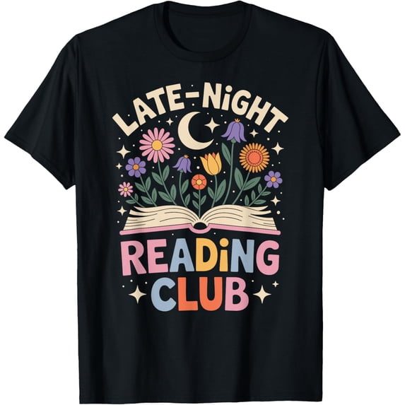 Late Night Reading Club T-Shirt Size S-5XL