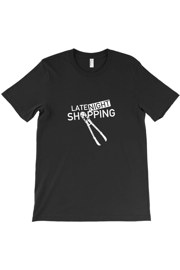Late Night Shopping, Funny Retail Humor Graphic Design For Shopaholics - Trending G9060 Unisex T-Shirt, Up to Size 5XL
