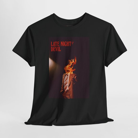Late Night with the Devil 2024 Retro Movie Poster Horror Unisex Graphic T-Shirt