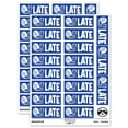 thumbnail image 1 of Late Snail Teacher Student School Sticker Set - Dark Blue - Gloss Finish - 2.00" Large, 1 of 7
