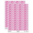 thumbnail image 1 of Late Snail Teacher Student School Sticker Set - Hot Pink - Matte Finish - 1.25" Mini, 1 of 7