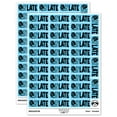 thumbnail image 1 of Late Snail Teacher Student School Sticker Set - Light Blue - Gloss Finish - 1.5" Small, 1 of 7