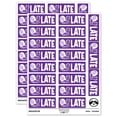 thumbnail image 1 of Late Snail Teacher Student School Sticker Set - Purple - Gloss Finish - 2.00" Large, 1 of 7