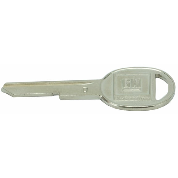 Late Style ""D"" Oval Door/Trunk Key Blank 1969-1981 Buick Chevy Olds and Pontiac""