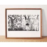 Late Summer Original Linocut Limited Poster , Poster Print Only ...