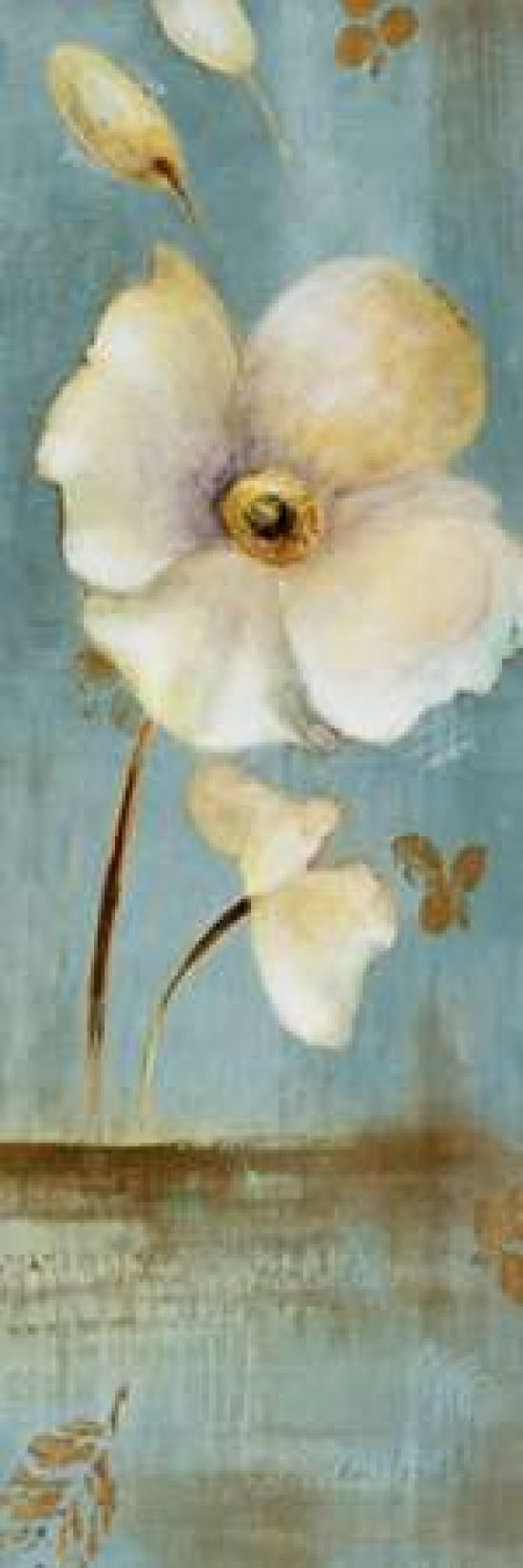 Late Summer Poppies Canvas Art - Lanie Loreth (12 x 36)