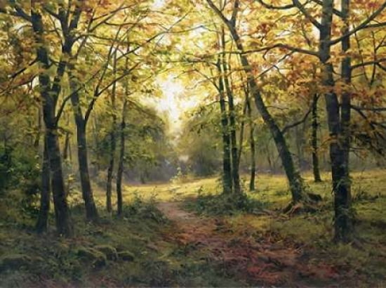 Late Summer Walk Canvas Art - Salvador Caballero (18 x 24)