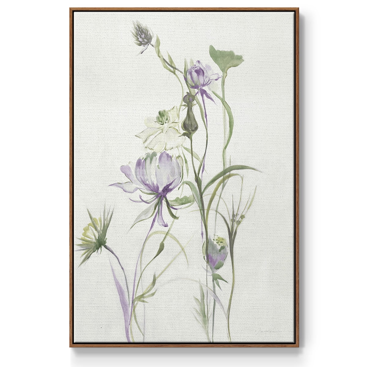 Late Summer Wildflowers II V30 Framed Premium Gallery Wrapped Canvas - Ready to Hang