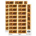 thumbnail image 1 of Late Work School Teacher Sticker Set - Orange - Gloss Finish - 2.00" Large, 1 of 7