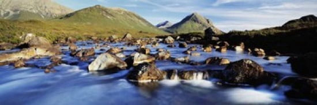 Late afternoon in September River Sligachan Glen Sligachan Isle Of Skye Scotland Canvas Art - Panoramic Images (18 x 6)