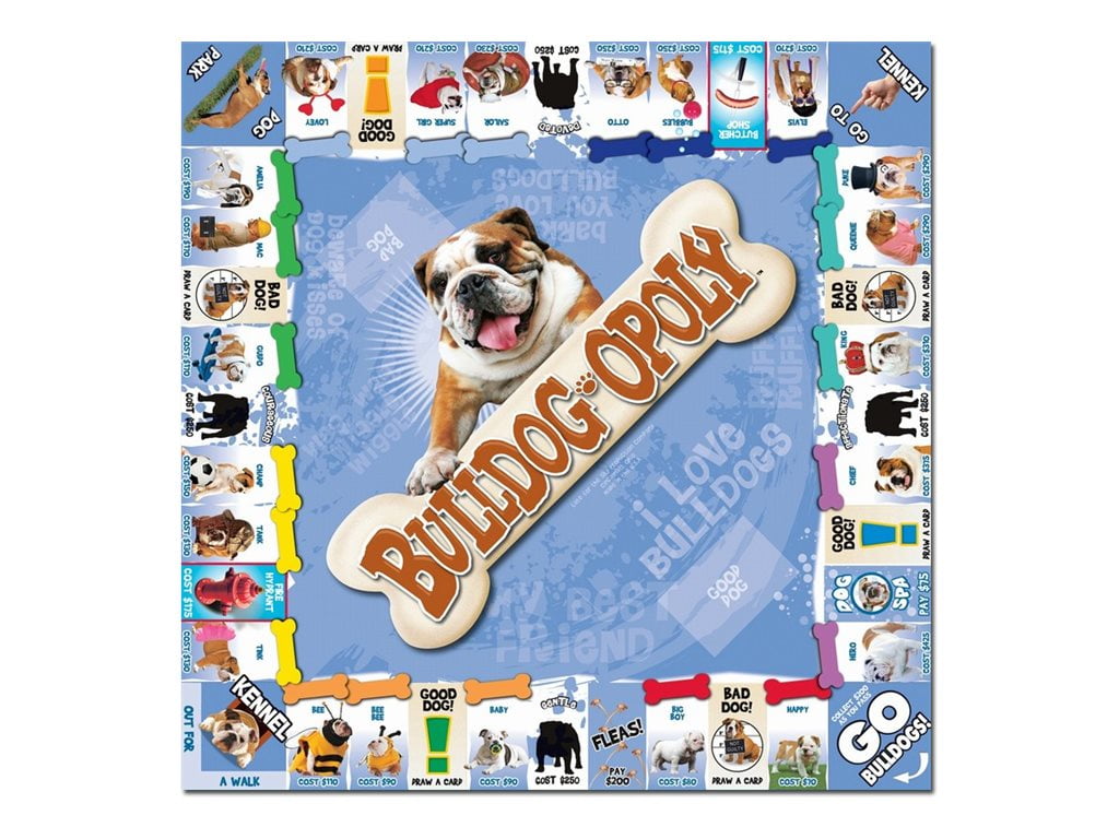 Bulldog opoly board game fashion