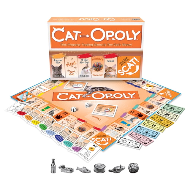 Late for the Sky Cat-Opoly Board Game