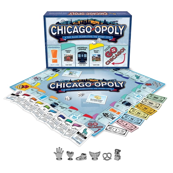 Late for the Sky Chicago-opoly Board Game