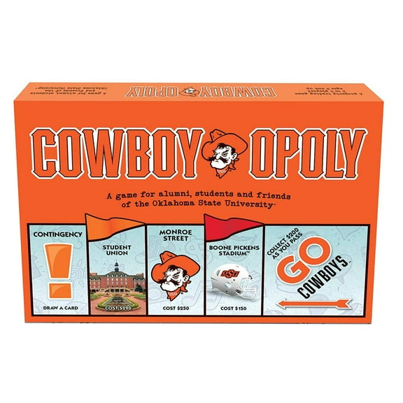 Late for the Sky Oklahoma State University Cowboy-Opoly Board Game