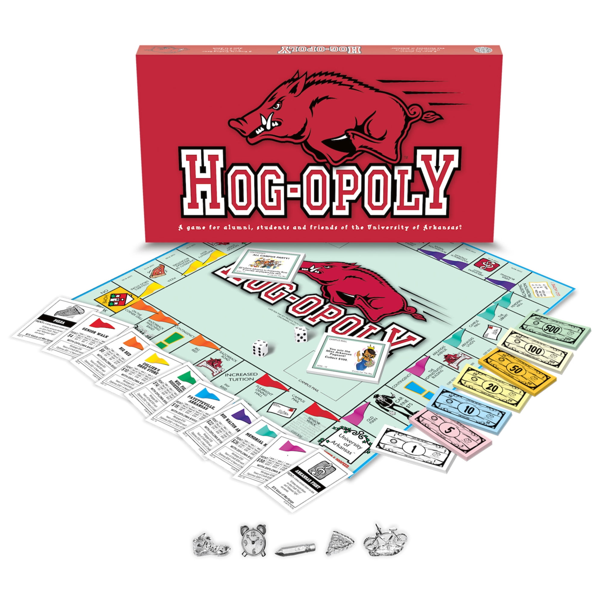 【メール便送料無料対応可】 University Sky the for Late of Game Board Hog-Opoly Arkansas 人生ゲーム