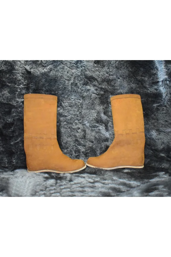 Late medieval boots Leather Medieval Larp Shoes SCA LARP