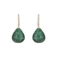 thumbnail image 1 of Latelita Valerie Pear Dangle Earrings 18ct Rosegold Plated Sterling Silver Dangle Lab Created  Round  Cubic Zirconia Green  Rosegold Perfect Partywear, 1 of 4