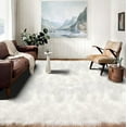 thumbnail image 1 of Latepis 10x14 Area Rugs White Faux Fur Rug Washable Rugs Super Large Rug for Living Room Fluffy Rug Shag Rug Bedroom Rug Sheepskin Rug for Nursery Sofa Office Entertainment Room, Rectangle, 1 of 8