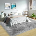 thumbnail image 1 of Latepis 6.7x10 Area Rug, Faux Fur Sheepskin Rug for Living Room, Fluffy Washable Rug for Bedroom, Nursery, Furry Rug, Large Rug, Grey Rug, Rectangle, 1 of 7