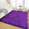 thumbnail image 1 of Latepis Bedroom Rug Shag Rug 4x6 Rug Purple Shaggy Rug Fluffy Faux Fur Rug Machine Washable Area Rugs for Living Room Office Dorm Nursery Rug Home Decor Rectangle, 1 of 5