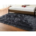 thumbnail image 1 of Latepis Dark Grey Sheepskin Rug 4x6, Faux Fur Rug for Living Room, Fluffy Washable Rug for Bedroom, Nursery Room, Teen Room Decor, Rectangle, 1 of 7