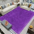 thumbnail image 1 of Latepis Fluffy Shaggy Rug Fuzzy Fur Rug Purple 6.7x10 Large Living Room Rug Washable Rug Faux Sheepskin Rug for Bedroom Nursery Plush Shag Rug Kids Carpet Home Decor Rectangle, 1 of 7