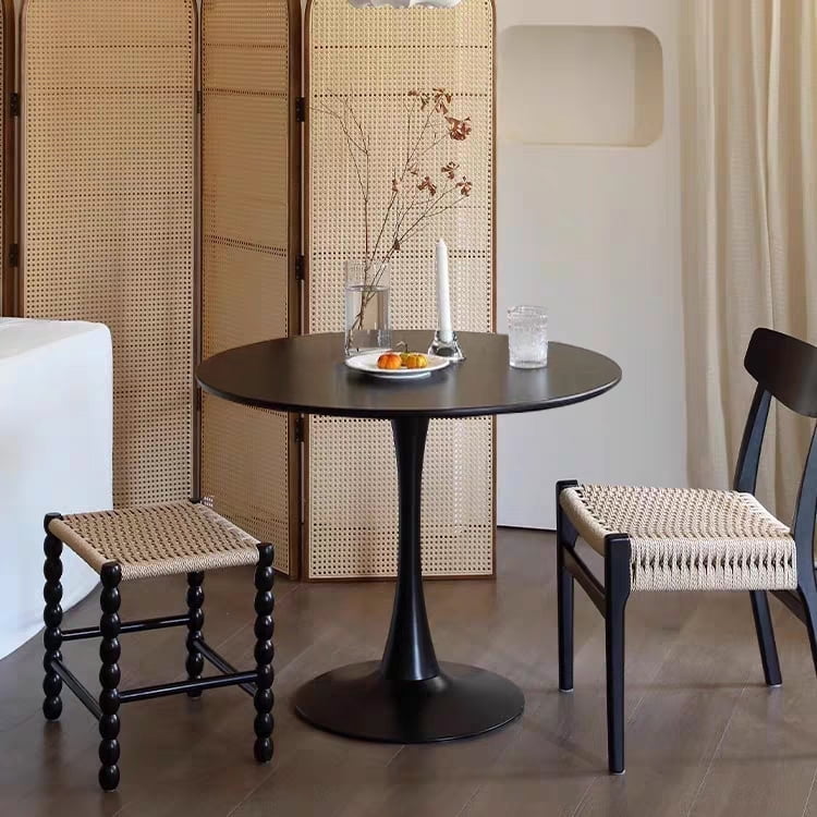 Latepis Round Dining Table 42 inch Tulip Table Pedestal Round Wood ...