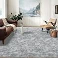 thumbnail image 1 of Latepis Super Large Soft Faux Fur Rug 9x12 Area Rug Sheepskin Rug for Living Room Floor Sofa Fluffy Rug for Bedroom Grey, 1 of 8