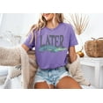 thumbnail image 1 of Later Gator Heather Purple Unisex Graphic Tee, 1 of 4