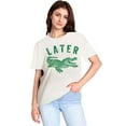 thumbnail image 1 of Later Gator Shirt, Alligator Funny Offensive Crocodile Shirt, Loose Type Shirt For Women, Perfect For Holiday Parties Or Gift Giving, Soft And Comfortable, 1 of 6