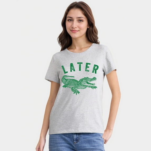 Later Gator Shirt, Alligator Funny Offensive Crocodile Shirt, Loose Type Shirt For Women, Perfect For Holiday Parties Or Gift Giving, Soft And Comfortable