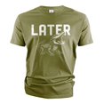 thumbnail image 1 of Later Gator T-Shirt Funny See you later Goodbye Tee Alligator Shirt (XX-Large Military Green), 1 of 6