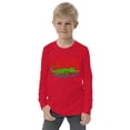 thumbnail image 1 of Later Gator Youth Long Sleeve Graphic T-Shirt – Fun Cotton Casual Tee (Red, S), 1 of 3