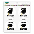 thumbnail image 1 of Later Haters Graduation Cap Refrigerator Fridge Locker Vinyl Circle Magnet Set, 1 of 3