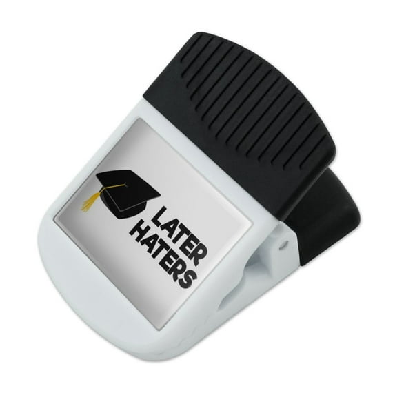 Later Haters Graduation Cap Refrigerator Fridge Magnet Magnetic Hanging Hook Note Snack Clip