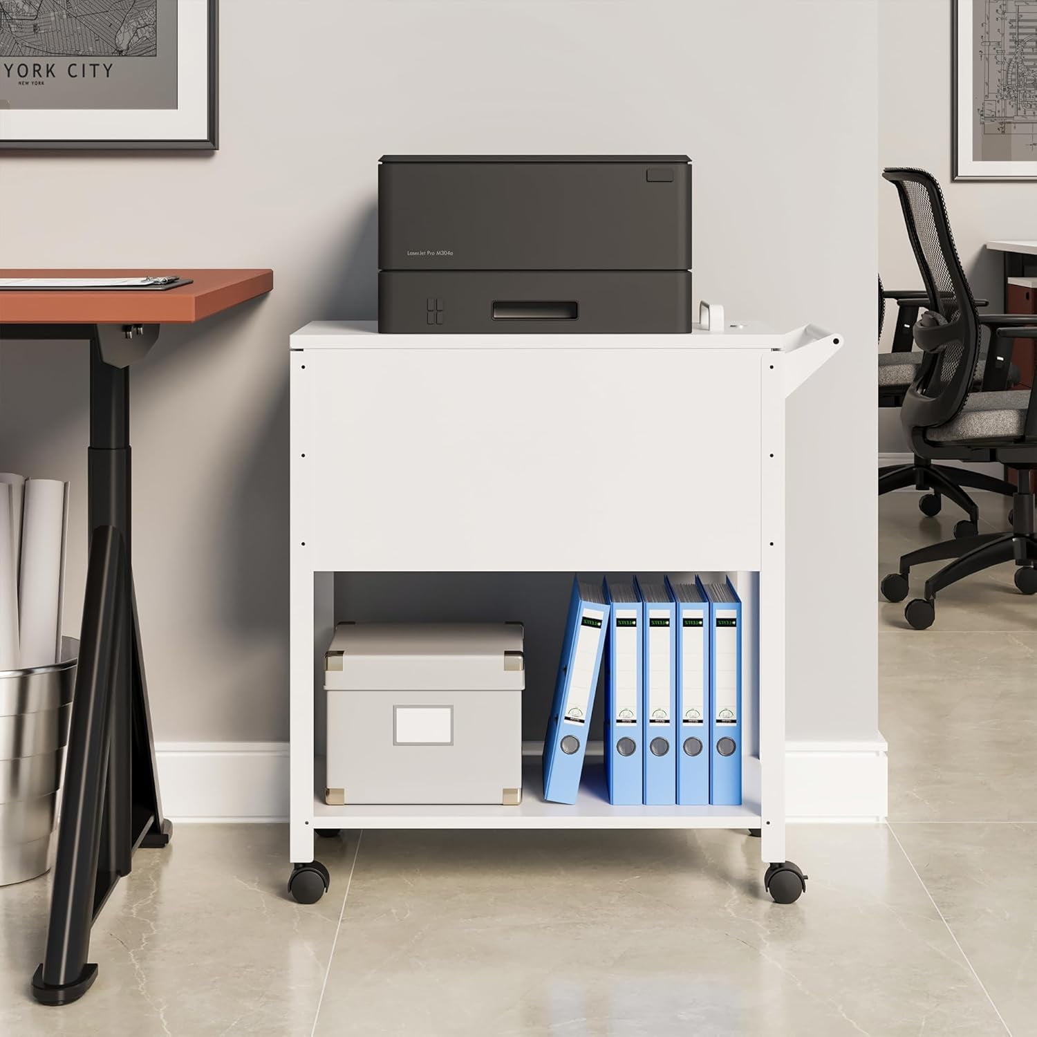 Lateral File 2 Drawer File with Lock Printer