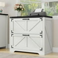 Lateral File with 2 Drawers Farmhouse File for Letter