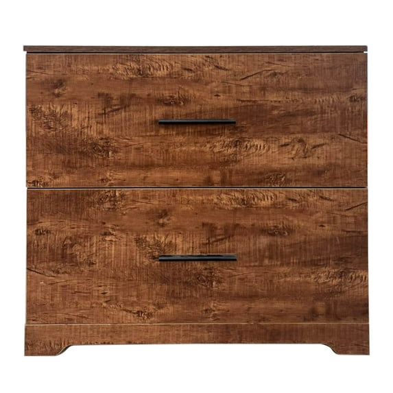 Lateral File Cabinet With 2 Filling Drawers, Functional Accent Chest, Large Deep Drawer Document Storage For Home Office (27.5''Hx30.3''Wx16.5''D)