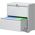 thumbnail image 1 of Lateral File Cabinets with 2 Drawer,Metal Lateral Filing Cabinet for Home Office,Wide Steel Storage Cabinet Commercial Drawer for Legal/Letter/A4 Size Files Assembly Required, 1 of 6