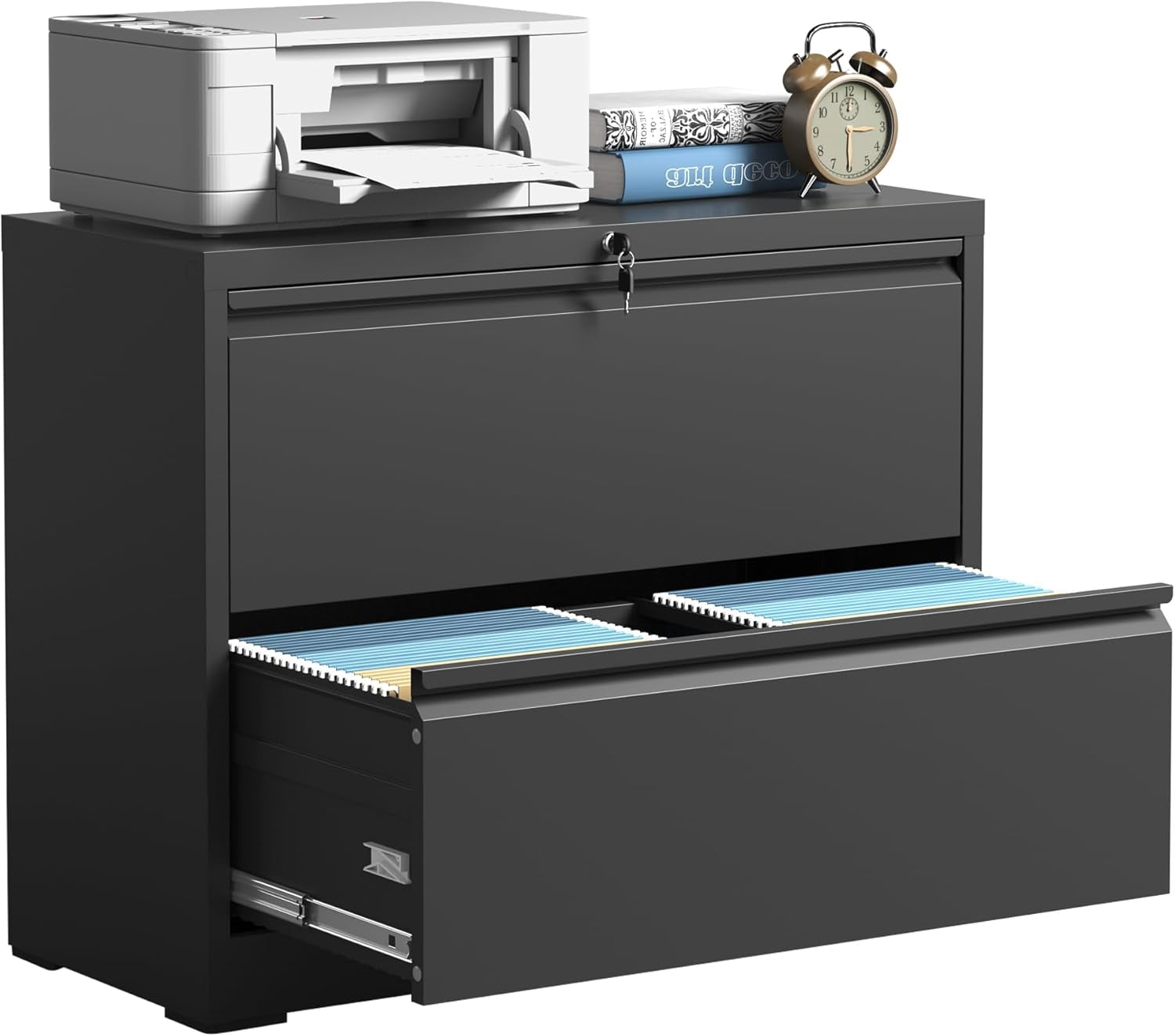 Lateral File Cabinets 2 Drawer,Metal Lateral Filing Cabinet for Home ...