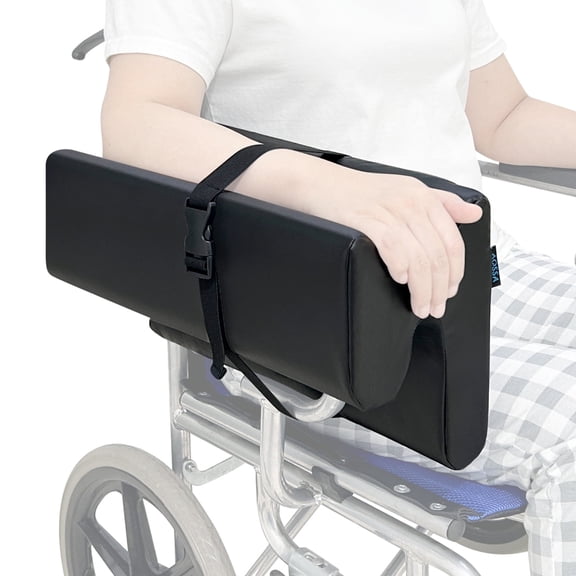 Lateral Support for Wheelchair Arm Trough, Armrest Pad Cushion Wheelchair Attachment, Wedge Bolster Positioning Arm Elbow Rest Pillow