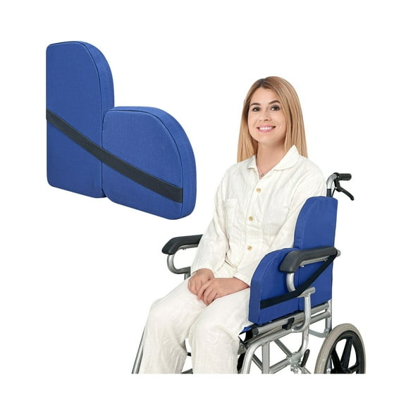 Lateral Support for Wheelchair Side Guards, Wheelchair Lateral Support Cushion, Contoured Foam Pad for Better Posture and Sitting Upright, Wheelchair Side Padding for Elderly (1 PCS)