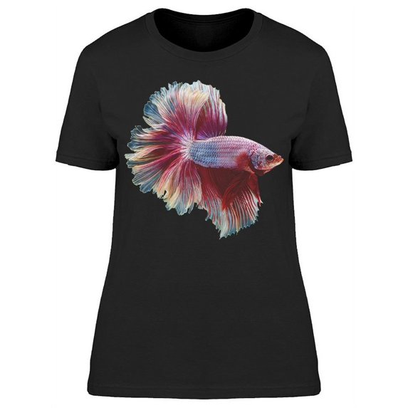 Lateral View Siamese Betta Fish T-Shirt Women -Image by Shutterstock, Female Small