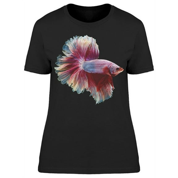 Lateral View Siamese Betta Fish T-Shirt Women -Image by Shutterstock, Female x-Large