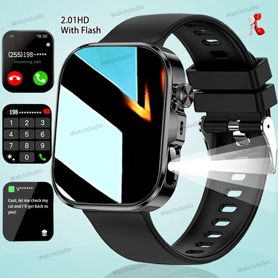 Latest 2.01 Inch 240P HD Full Touch Smart Watch with Steel Strap ...