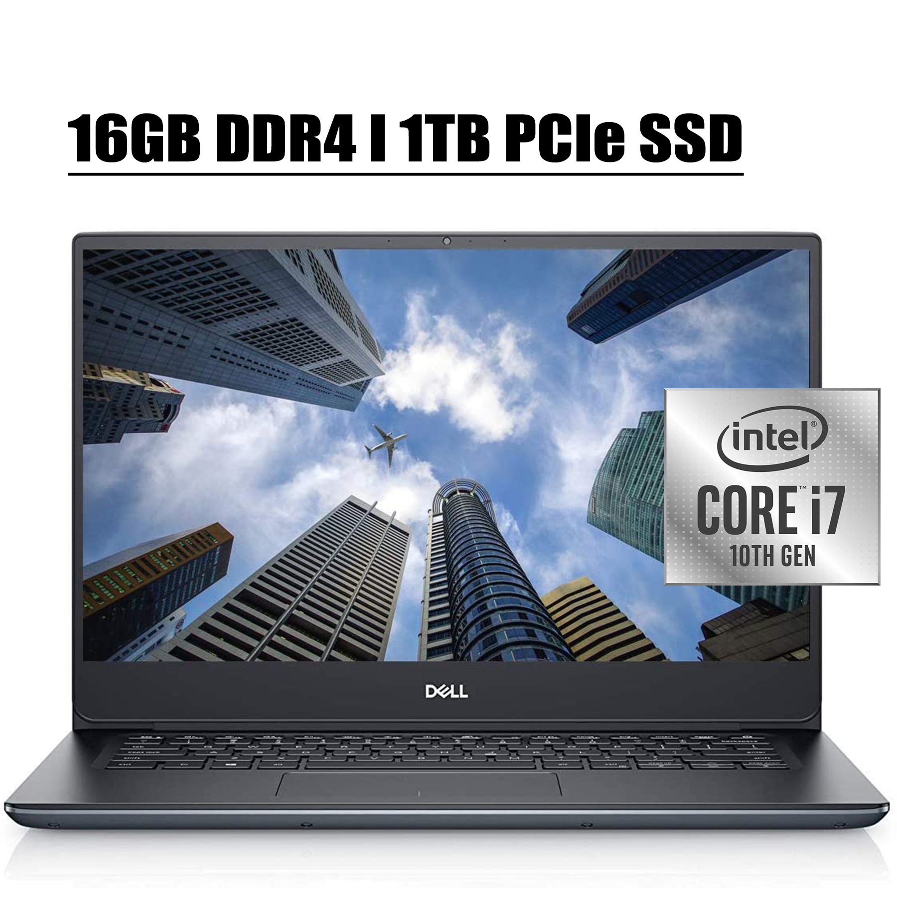 Latest 2020 Dell Vostro 14 5490 5000 Premium Laptop Computer I 14" FHD NT Display I 10th Gen Intel Quad-Core i7-10510U I 16GB DDR4 1TB PCIe SSD I 2GB GeForce MX250 Backlit WIFI Win 10 Pro - image 1 of 7
