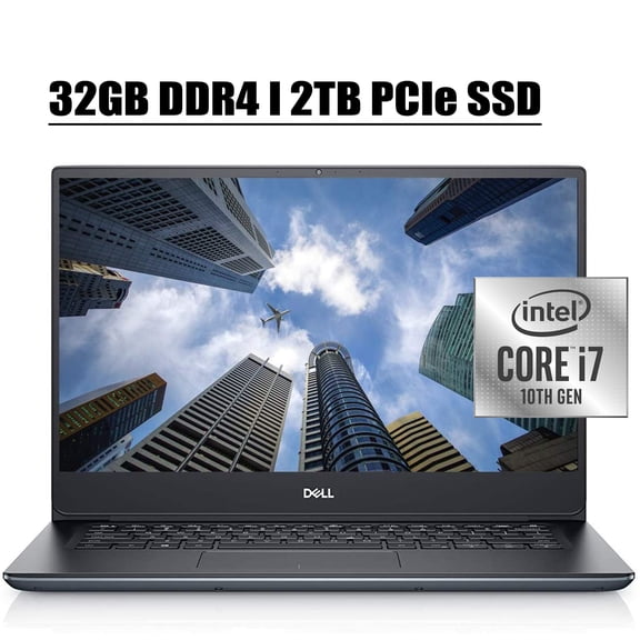 Latest 2020 Dell Vostro 14 5490 5000 Premium Laptop Computer I 14" FHD NT Display I 10th Gen Intel Quad-Core i7-10510U I 24GB DDR4 2TB PCIe SSD I 2GB GeForce MX250 Backlit WIFI Win 10 Pro
