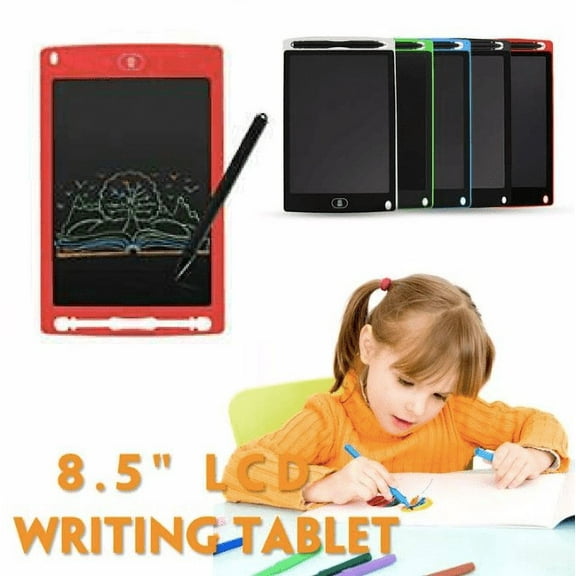 Latest 2020 Stay-At-Home Remote Learning Gadget LCD Writing Tablet 8.5 Inch Colorful Screen Safe for Eyes Electronic Writing Board Doodle with Stylus and Lock/Unlock Control (RED)